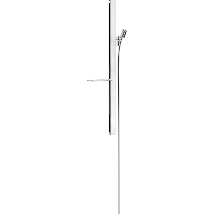 HG Unica Drążek prysznicowy E 90 cm z wężem Isiflex 160 cm, Biały/Chrom