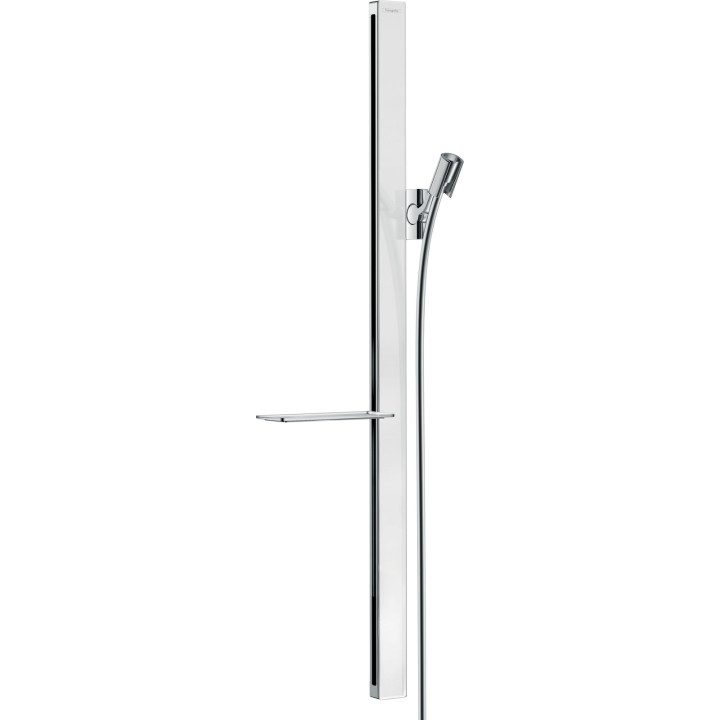 HG Unica Drążek prysznicowy E 90 cm z wężem Isiflex 160 cm, Biały/Chrom