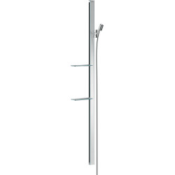HG Unica Drążek prysznicowy E 150 cm z wężem Isiflex 160 cm i półkami, Chrom