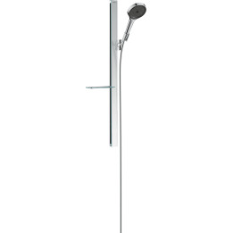 HG Rainfinity Zestaw prysznicowy 130 3jet z drążkiem 90cm i półką, Chrom