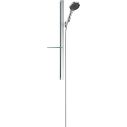HG Rainfinity Zestaw prysznicowy 130 3jet EcoSmart z drążkiem 90cm i półką, Chrom