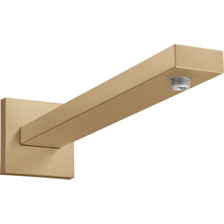 Hansgrohe Ramię prysznicowe 39 cm, kwadratowe, Brąz Szczotkowany