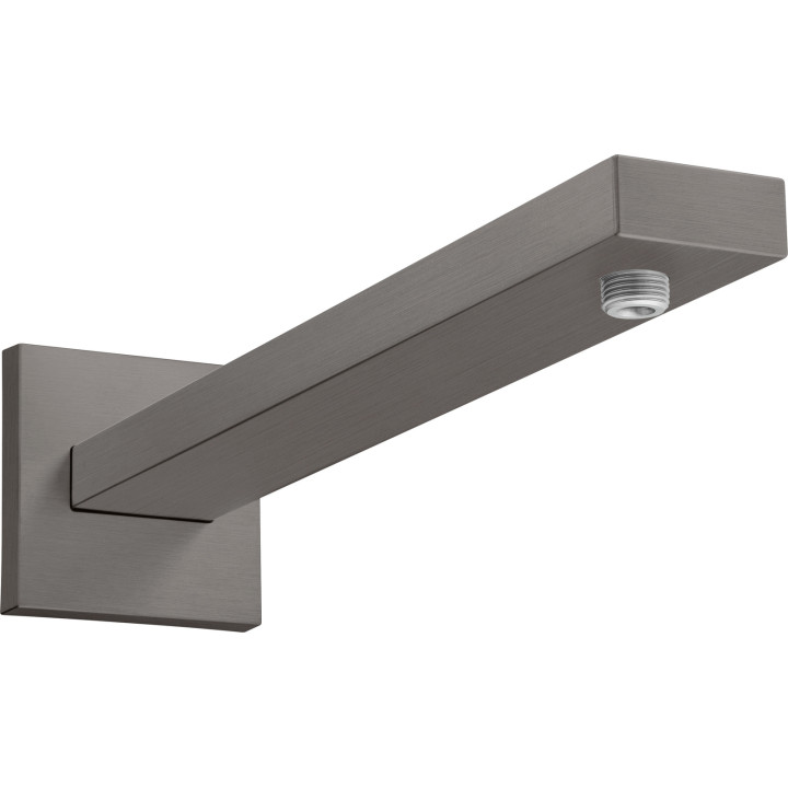 Hansgrohe Ramię prysznicowe 39 cm, kwadratowe, Czarny Chrom