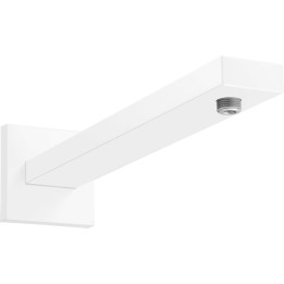 Hansgrohe Ramię prysznicowe 39 cm, kwadratowe, Biały Matowy