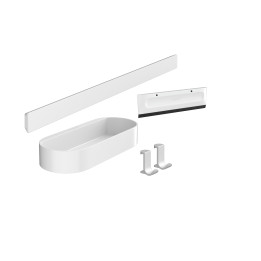 Hansgrohe WallStoris Pakiet prysznicowy, Biały Matowy