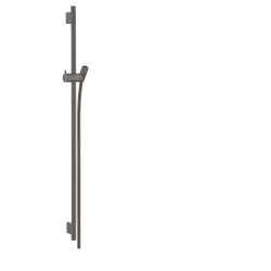 HG Unica Drążek prysznicowy S Puro 90 cm z wężem Isiflex 160 cm, Czarny Chrom Szczotkowany
