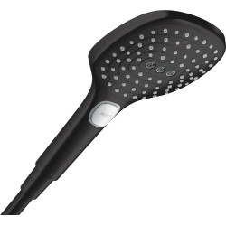 Hansgrohe Raindance Select E Główka prysznicowa 120 3jet PowderRain EcoSmart, Czarny Matowy