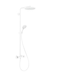 Hansgrohe Raindance S Komplet prysznicowy 240 1jet PowderRain, EcoSmart z termostatem, Biały Matowy