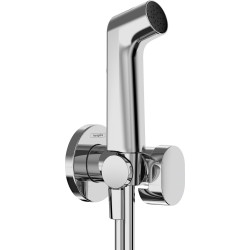 Hansgrohe Bidetowa główka prysznicowa Bidette 1 jet S EcoSmart dla wody zimnej z uchwytem i wężem prysznicowym 125 cm, Chrom