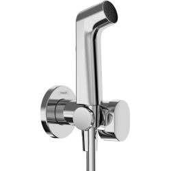 Hansgrohe Bidetowa główka prysznicowa Bidette 1jet S EcoSmart z mieszaczem, uchwytem i wężem prysznicowym 125 cm, Chrom
