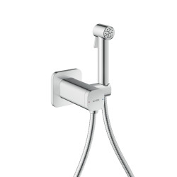 Bidette Showers Bidetowa główka prysznicowa Bidette 1jet z mieszaczem, uchwytem i wężem prysznicowym 1.25 m, softsquare, Chrom
