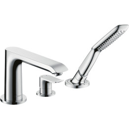 Hansgrohe Metris 3-otworowa jednouchwytowa bateria na brzeg