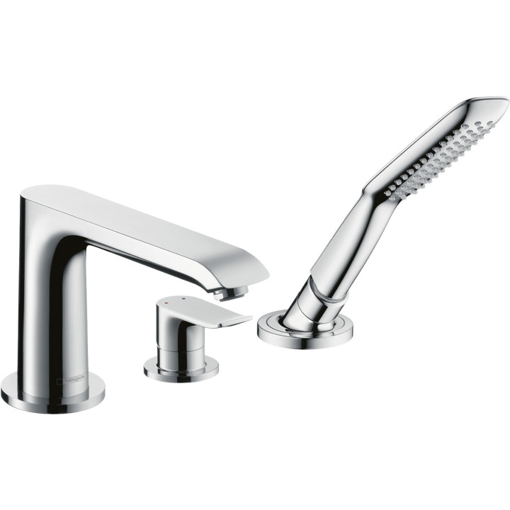 Hansgrohe Metris 3-otworowa jednouchwytowa bateria na brzeg