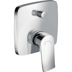 Hansgrohe Metris Jednouchwytowa bateria wannowa zgodna z normą EN 1717, podtynkowa do iBox universal, Chrom