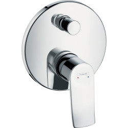 Hansgrohe Metris Jednouchwytowa bateria wannowa zgodna z normą EN 1717, podtynkowa do iBox universal, Chrom