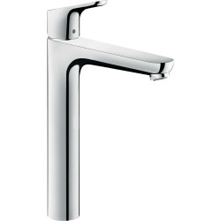 Hansgrohe Focus Jednouchwytowa bateria umywalkowa 230 do umywalek nablatowych z kompletem odpływowym z cięgłem, Chrom