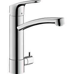 Hansgrohe Focus M41 Jednouchwytowa bateria kuchenna 200, z zaworem umożliwiającym podłączenie zmywarki, Chrom