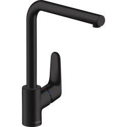 Hansgrohe Focus M41 Jednouchwytowa bateria kuchenna 280, 1jet, Czarny Matowy