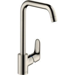 Hansgrohe Focus M41 Jednouchwytowa bateria kuchenna 260, 1jet, Stal Szlachetna Finish