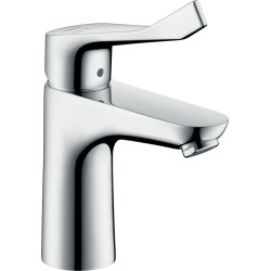 Hansgrohe Focus Jednouchwytowa bateria umywalkowa 100 CoolStart Care z długim uchwytem 12,1 cm bez kompletu odpływowego, Chrom