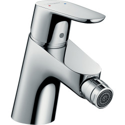 Hansgrohe Focus Jednouchwytowa bateria bidetowa z kompletem odpływowym z cięgłem, Chrom