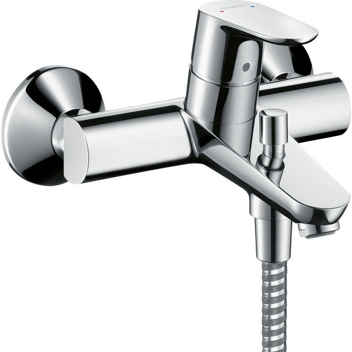 Hansgrohe Focus Jednouchwytowa bateria wannowa, natynkowa, Chrom