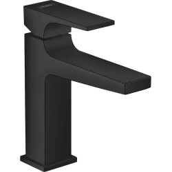 Hansgrohe Metropol Jednouchwytowa bateria umywalkowa 110 z kompletem odpływowym Push-Open, Czarny Matowy