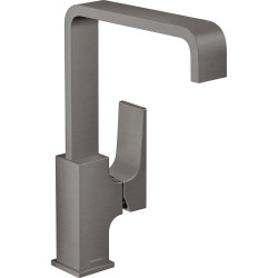 Hansgrohe Metropol Jednouchwytowa bateria umywalkowa 230 z kompletem odpływowym Push-Open, Czarny Chrom Szczotkowany