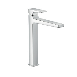 Hansgrohe Metropol Jednouchwytowa bateria umywalkowa 260 do umywalek nablatowych z kompletem odpływowym Push-Open, Chrom