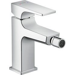 Hansgrohe Metropol Jednouchwytowa bateria bidetowa z kompletem odpływowym Push-Open, Chrom