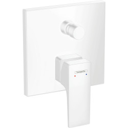 Hansgrohe Metropol Jednouchwytowa bateria wannowa zgodna z normą EN 1717, podtynkowa do iBox universal, Biały Matowy