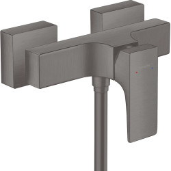 Hansgrohe Metropol Jednouchwytowa bateria prysznicowa, natynkowa, Czarny Chrom Szczotkowany