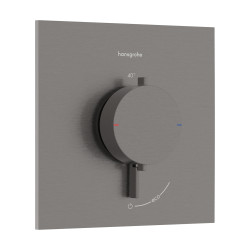 Hansgrohe Ecostat Comfort E Bateria termostatyczna do 1 odbiornika, podtynkowa, Czarny Chrom Szczotkowany