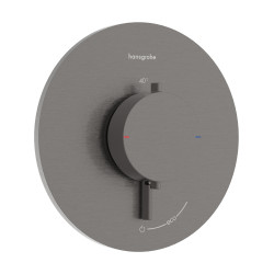 Hansgrohe Ecostat Comfort S Bateria termostatyczna do 1 odbiornika, podtynkowa, Czarny Chrom Szczotkowany