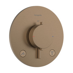 Hansgrohe Ecostat Comfort S Bateria termostatyczna do 2 odbiorników, podtynkowa, Brąz Szczotkowany