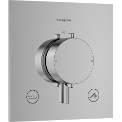 Hansgrohe Ecostat Comfort E Bateria termostatyczna do 2 odbiorników zgodna z normą EN 1717, podtynkowa, Chrom