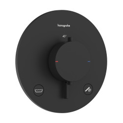 Hansgrohe Ecostat Comfort S Bateria termostatyczna do 2 odbiorników zgodna z normą EN 1717, podtynkowa, Czarny Matowy