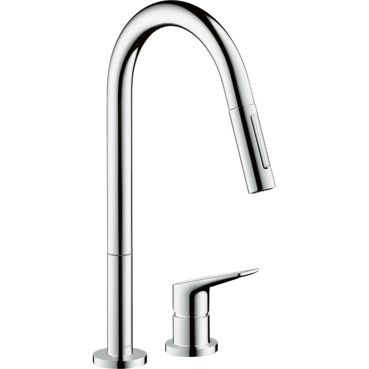 Axor Citterio M 2-otworowa jednouchwytowa bateria kuchenna 220 z