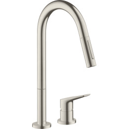 Axor Citterio M 2-otworowa jednouchwytowa bateria kuchenna 220 z