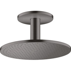 Axor ShowerSolutions Głowica prysznicowa 300 1jet z przyłączem sufitowym, Czarny Chrom Szczotkowany