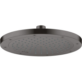 AX ShowerSolutions Głowica prysznicowa 245 1jet, Czarny Chrom Szczotkowany