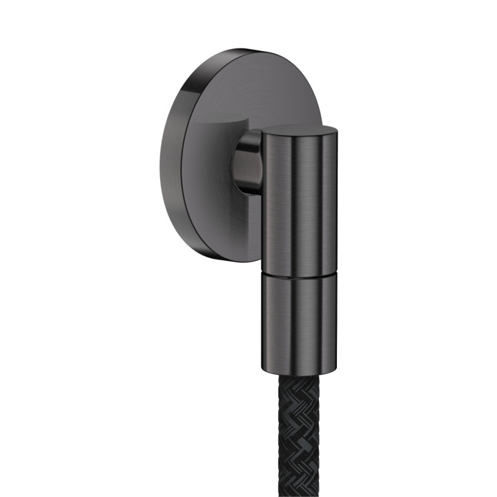 Axor Wall outlet Fine Przyłącze węża, okrągłe, Czarny Chrom