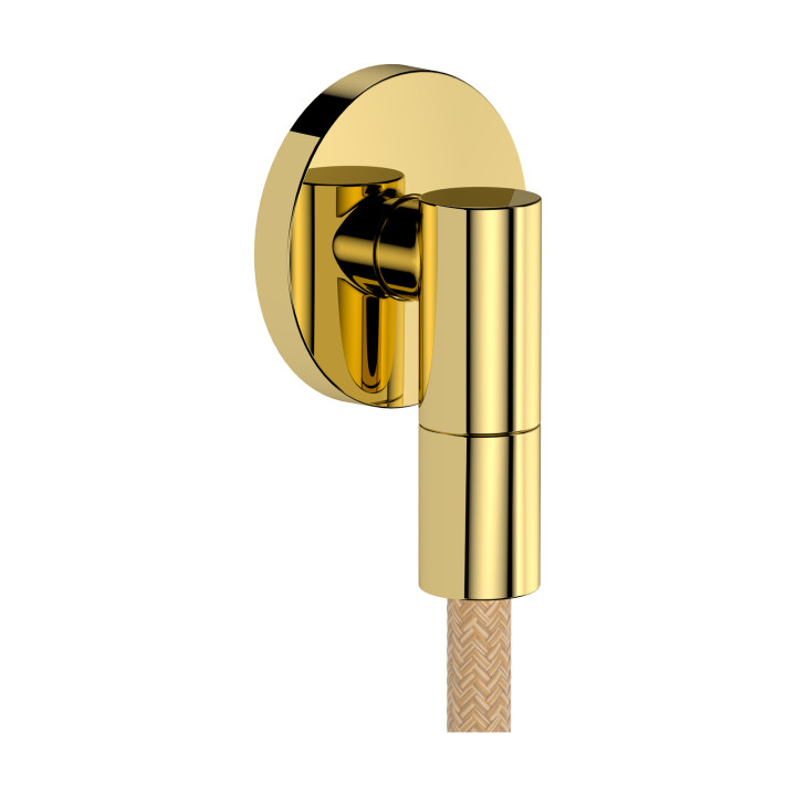 Axor Wall outlet Fine Przyłącze węża, okrągłe, Złoty Optyczny