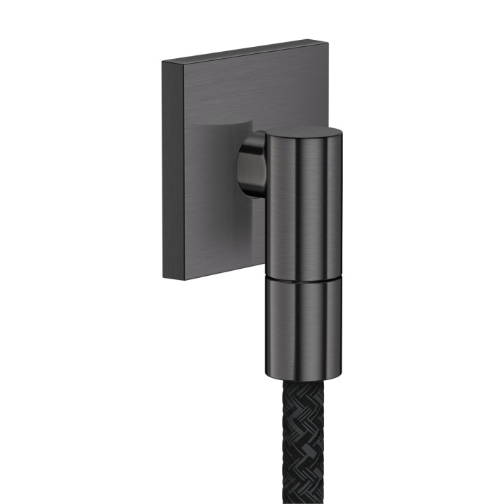 Axor Wall outlet Fine Przyłącze węża, kwadratowe, Czarny Chrom