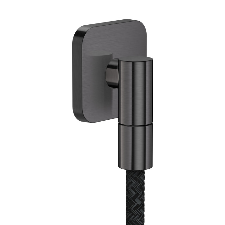 Axor Wall outlet Fine Przyłącze węża, softsquare, Czarny Chrom