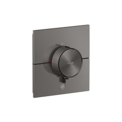 ShowerSelect ID Bateria termostatyczna HighFlow do 1 odb. z dod. wyjściem, kwadratowa, podtynkowa, Czarny Chrom Szczotkowany