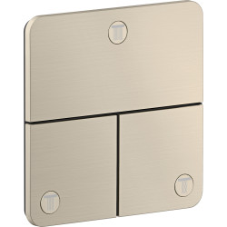 Axor ShowerSelect ID Zawór odcinający do 3 odbiorników, softsquare, podtynkowy, Nikiel Szczotkowany