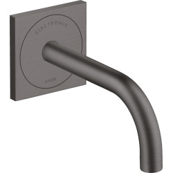Axor Uno Elektroniczna bateria umywalkowa z wylewką 165 mm, ścienna, podtynkowa, Czarny Chrom Szczotkowany
