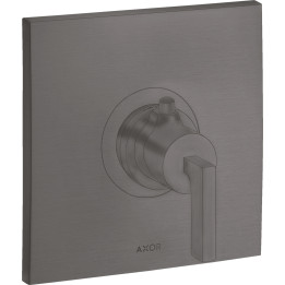 AX Citterio Bateria termostatyczna HighFlow z uchwytem jednoramiennym, podtynkowa, Czarny Chrom Szczotkowany
