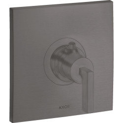 Axor Citterio Bateria termostatyczna HighFlow z uchwytem jednoramiennym, podtynkowa, Czarny Chrom Szczotkowany